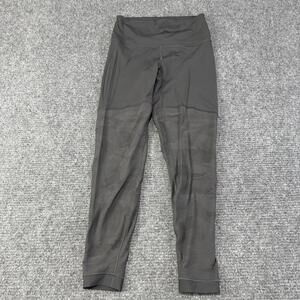 Lululemon Leggings Womens 10 Gray Camo Mesh Ankle Skinny Yoga Pants High Waist